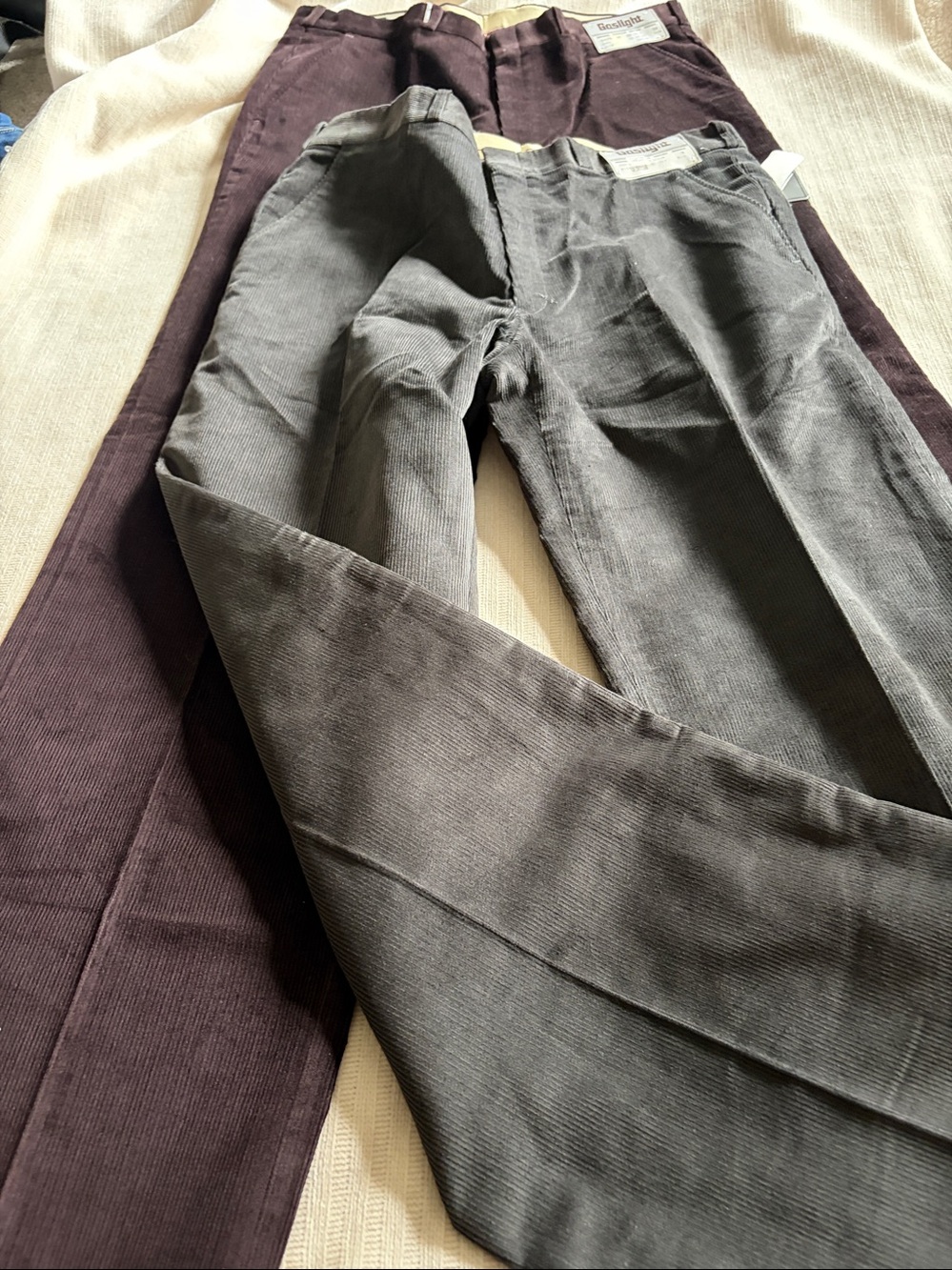 2 for 1! Men's Corduroy Trousers - Classic Straight Fit.